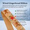 Designer’ Shop WR 63-5220 Christmas Gingerbread Wired Edge Ribbon – 2.5" x 10 Yards – Tan Burlap with charming Gingerbread Candy Canes & Holiday Icons